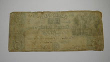Load image into Gallery viewer, $5 1837 Pontiac Michigan MI Obsolete Currency Bank Note Bill Clinton Canal Bank
