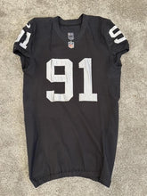 Load image into Gallery viewer, 2013 Jack Crawford Oakland Raiders Game Used Worn Football Jersey Justin Tuck