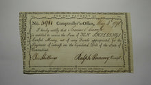 Load image into Gallery viewer, 1791 10 Shillings Connecticut Comptrollers Office Colonial Currency Note Pomeroy