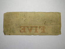Load image into Gallery viewer, $5 1852 Boston Massachusetts MA Obsolete Currency Bank Note Bill Cochituate Bank