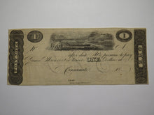 Load image into Gallery viewer, $1 18__ Cincinnati Ohio OH Obsolete Currency Bank Note Bill Remainder AU