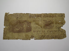 Load image into Gallery viewer, $.05 1862 Catasauqua Pennsylvania PA Obsolete Currency Note Bill -Bank of Cat