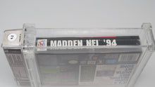 Load image into Gallery viewer, Madden '94 NFL Football Super Nintendo Factory Sealed Video Game Wata Graded 9.2