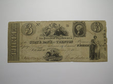 Load image into Gallery viewer, $3 1824 Trenton New Jersey NJ Obsolete Currency Bank Note Bill State Bank