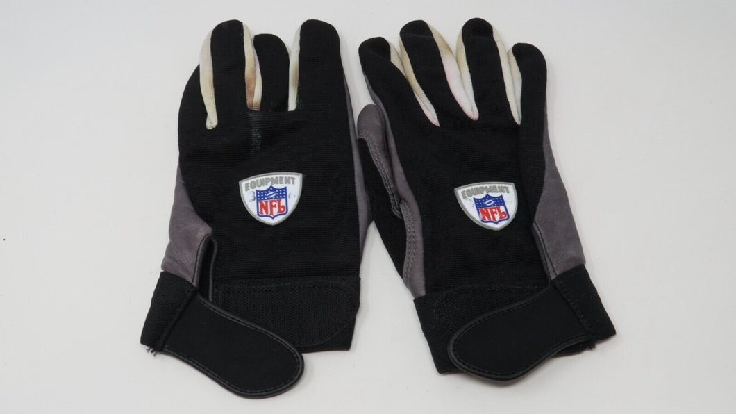 2007 David Barrett New York Jets Game Used Worn NFL Football Gloves! Arkansas