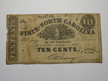 Load image into Gallery viewer, $.10 1862 Raleigh North Carolina Obsolete Currency Bank Note Bill State of NC
