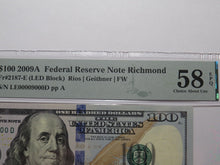 Load image into Gallery viewer, $1-$100 2006-2009 Matching Fancy Serial Numbers Federal Reserve Bank Note Bill