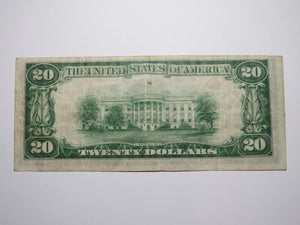 $20 1929 New York NYC Mini Radar National Currency Federal Reserve Bank Note VF+