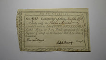 Load image into Gallery viewer, 1790 5 Shillings Connecticut Comptroller&#39;s Office Colonial Currency Note Pomeroy