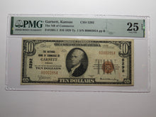 Load image into Gallery viewer, $10 1929 Garnett Kansas KS National Currency Bank Note Bill #5292 VF25EPQ PMG