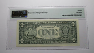 $1 1988 Radar Serial Number Federal Reserve Currency Bank Note Bill PMG UNC66EPQ