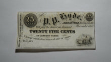 Load image into Gallery viewer, $.25 1852 Jordanville New York NY Obsolete Currency Bank Note Bill P.P. Hyde CU+