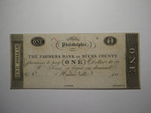 Load image into Gallery viewer, $1 181_ Hulme Ville Pennsylvania Obsolete Currency Bank Note Bucks County UNC++