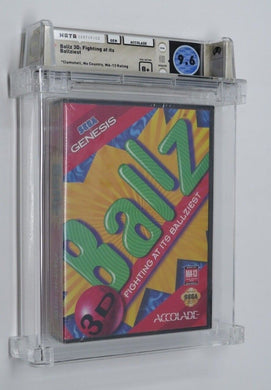 Brand New Ballz Sega Genesis Factory Sealed Video Game Wata Graded 9.6 B+ Seal