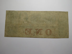 $1 1861 Charleston South Carolina SC Obsolete Currency Bank Note Bill Bank of SC