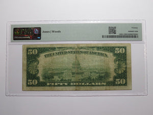 $50 1929 Quincy Massachusetts MA National Currency Bank Note Bill Ch. #517 VF20