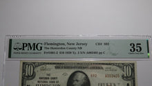 Load image into Gallery viewer, $10 1929 Flemington New Jersey NJ National Currency Bank Note Bill Ch. #892 VF35