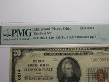 Load image into Gallery viewer, $20 1929 Elmwood Place Ohio OH National Currency Bank Note Bill Ch #6314 VF25EPQ