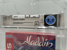 Load image into Gallery viewer, Disney&#39;s Aladdin Sega Genesis Factory Sealed Video Game Wata 9.2 Graded A+ Seal