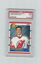 Load image into Gallery viewer, 1990-91 Martin Brodeur New Jersey Devils Score Canadian Rookie Card PSA 9 Mint!