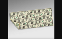 Load image into Gallery viewer, $1 2017 Uncut New York BEP Uncirculated Currency Sheet 25 Federal Reserve Notes