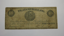 Load image into Gallery viewer, $.10 1878 Plainsville PA Obsolete Currency Bank Note Bill Toserfrane Merchant