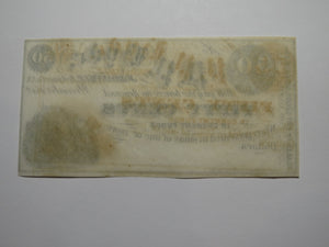 $.50 1852 Jordanville New York Obsolete Currency Bank Note Bill P.P. Hyde UNC+++