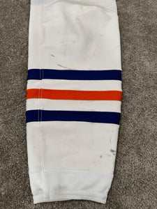 2022-2023 Connor McDavid Edmonton Oilers NHL Game Worn Hockey Socks! 4 Points!