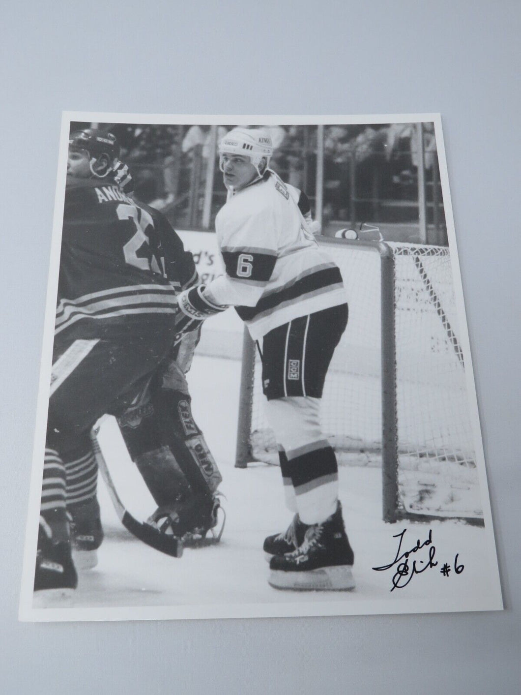 Todd Elik Los Angeles Kings Signed Autographed Original 10X8 Hockey Photo