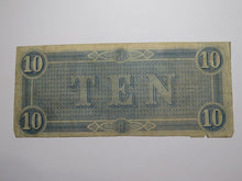 Load image into Gallery viewer, $10 1864 Richmond Virginia VA Confederate Currency Bank Note Bill RARE T68 FINE