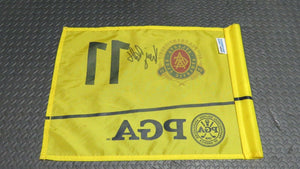 2011 Keegan Bradley PGA Championship Match Used and Signed Golf Flag! 11th Hole