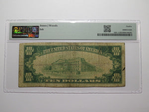 $10 1929 Logan Kansas KS National Currency Bank Note Bill Charter #6841 F12 PMG