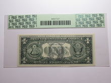 Load image into Gallery viewer, $1 1977 Full Face to Back Offset Error Federal Reserve Bank Note Bill NEW65 PCGS