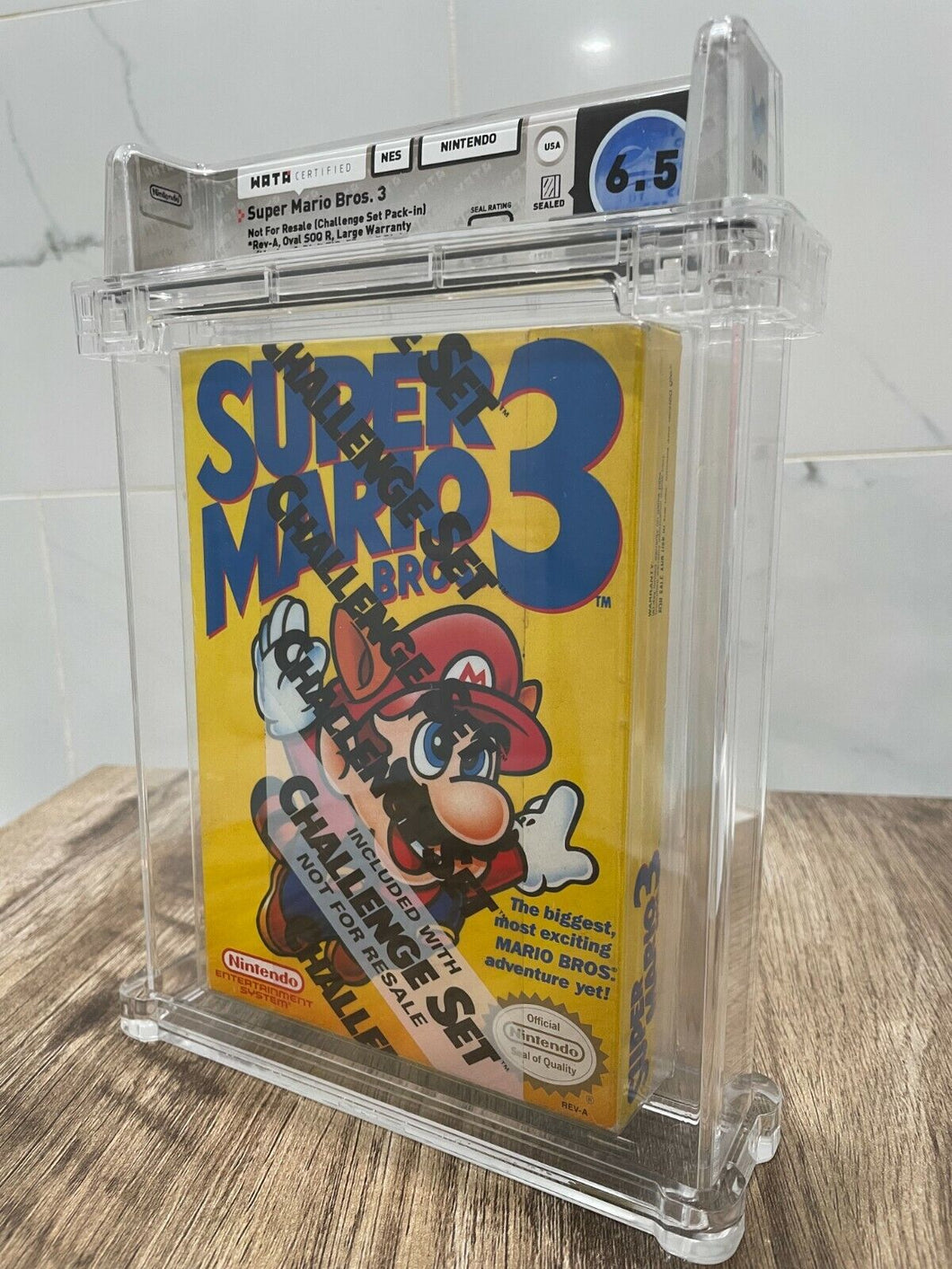 Super Mario Brothers 3 Factory Sealed Nintendo Video Game Wata Challenge Series