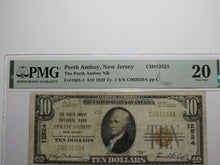 Load image into Gallery viewer, $10 1929 Perth Amboy New Jersey NJ National Currency Bank Note Bill #12524 VF20