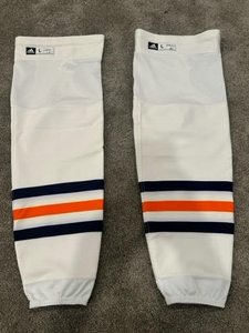 2020-2021 Connor McDavid Edmonton Oilers NHL Game Worn Hockey Socks! 2 Points