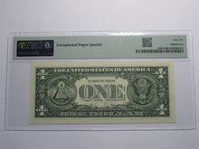 Load image into Gallery viewer, $1 2017 Radar Serial Number Federal Reserve Currency Bank Note Bill PMG UNC66EPQ