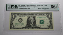 Load image into Gallery viewer, $1 2003 Radar Serial Number Federal Reserve Currency Bank Note Bill PMG UNC66EPQ