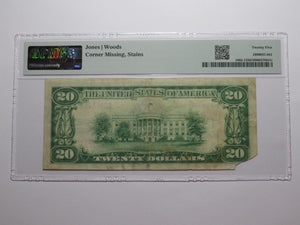 $20 1929 Anaheim California National Currency Bank Note Bill Ch. #10228 VF25 PMG