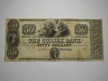 Load image into Gallery viewer, $50 18__ Newton New Jersey NJ Obsolete Currency Bank Note Bill Remainder VF+