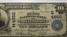 Load image into Gallery viewer, $10 1902 Belle Vernon Pennsylvania PA National Currency Bank Note Bill Ch. #4850