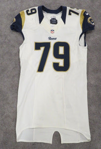2014 Greg Robinson St. Louis Rams Game Used Worn NFL  Football Jersey Auburn