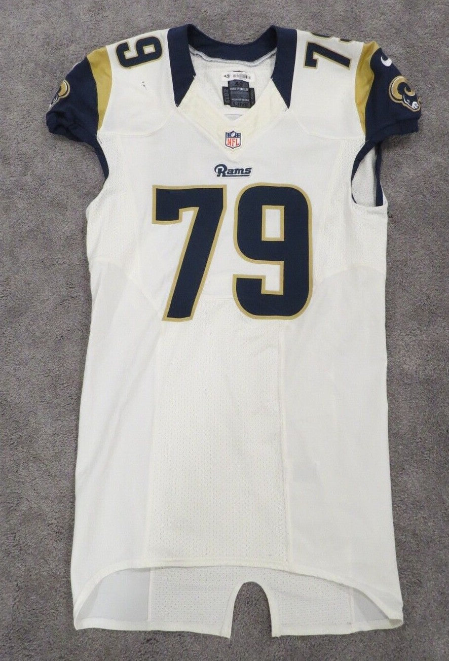 2014 Greg Robinson St. Louis Rams Game Used Worn NFL  Football Jersey Auburn