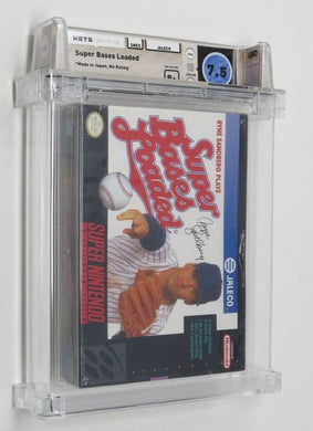 MLB Super Bases Loaded Super Nintendo Sealed Video Game Wata 7.5 B+ Baseball