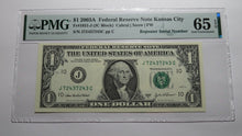 Load image into Gallery viewer, $1 2003A Repeater Serial Number Federal Reserve Currency Bank Note Bill UNC65EPQ