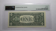 Load image into Gallery viewer, $1 2017 Radar Serial Number Federal Reserve Currency Bank Note Bill PMG UNC66EPQ