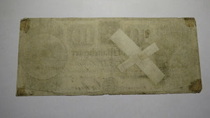 $10 1837 Manchester Michigan MI Obsolete Currency Bank Note Bill! Bank of MC!