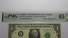 Load image into Gallery viewer, 2 $1 1969 &amp; 2003 Matching Radar Serial Numbers Federal Reserve Bank Note Bills