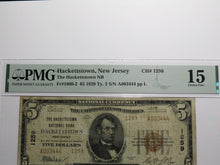 Load image into Gallery viewer, $5 1929 Hackettstown New Jersey NJ National Currency Bank Note Bill Ch #1259 F15