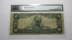 $10 1902 Belle Vernon Pennsylvania PA National Currency Bank Note Bill Ch. #4850